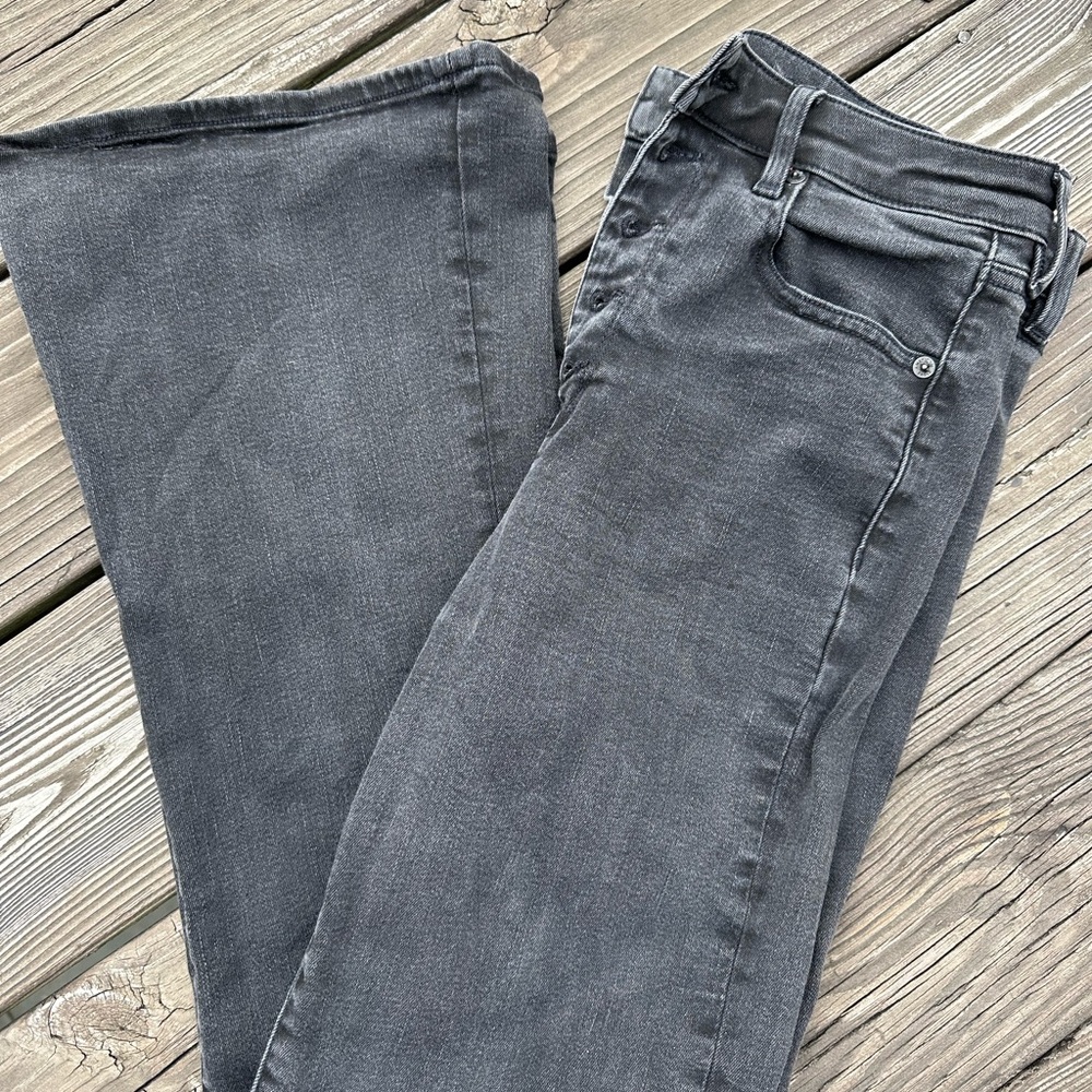 American Eagle Outfitters Gray Flare Jeans